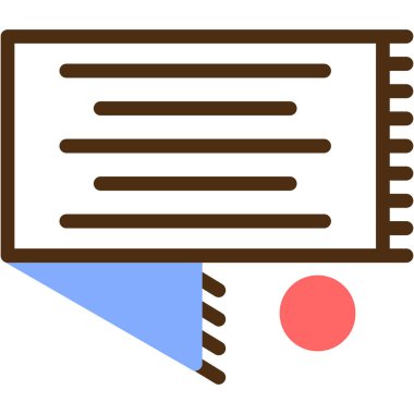 belge simgesi modern vektör illüstrasyonu