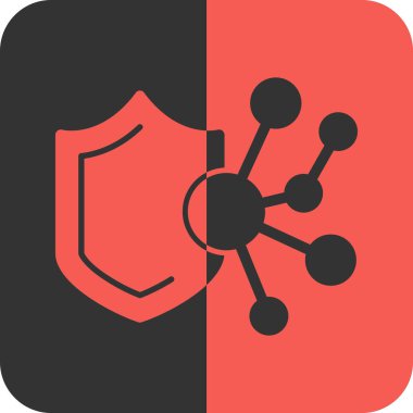 kalkan simgesi, vektör illüstrasyonu