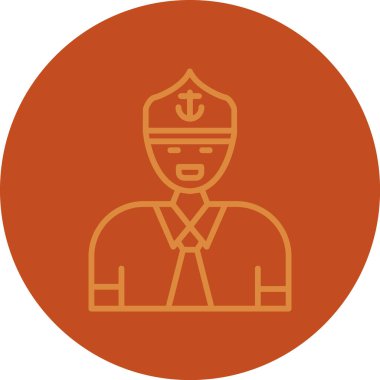 Korsan simgesi vektör illüstrasyonu