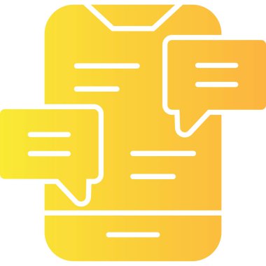 Mesaj var. Web simgesi basit illüstrasyon