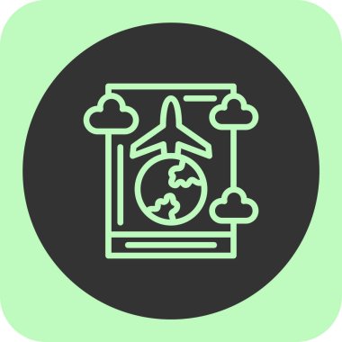 Modern simgenin vektör illüstrasyonu