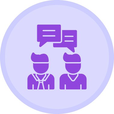 Konuşma yap. Web simgesi basit tasarım