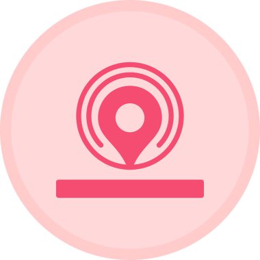 Konum pin vektör simgesi