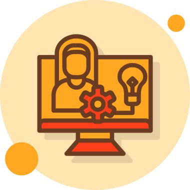 fikir simgesi, modern vektör illüstrasyonu