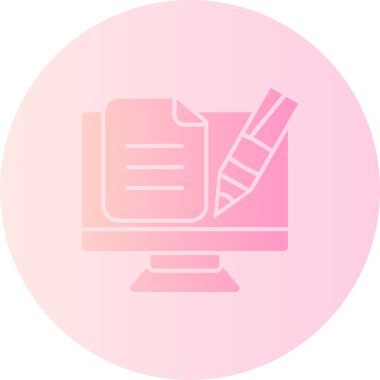 Ofis simgesinin vektör illüstrasyonu