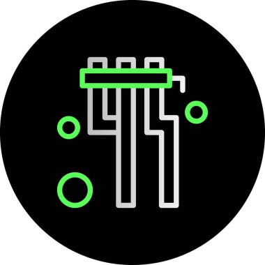 devre kartı simgesi, vektör illüstrasyonu