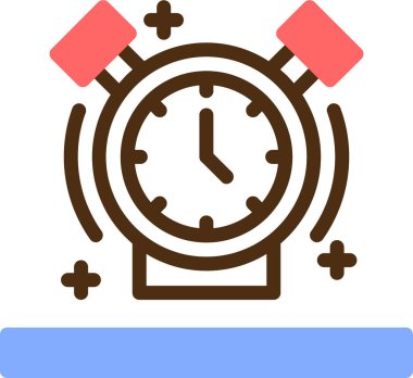 Saat. Web simgesi basit illüstrasyon