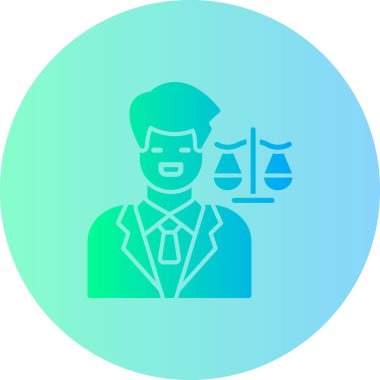 Mavi ve sarı renkli bir adamın vektör çizimi