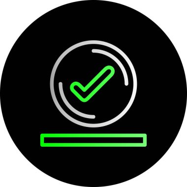 İşaretleme simgesinin vektör illüstrasyonu