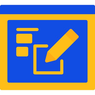 Belge. Web simgesi basit illüstrasyon