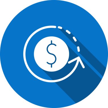 Dolar işareti vektör simgesi