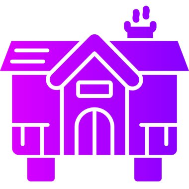 ev inşa vektör simgesi