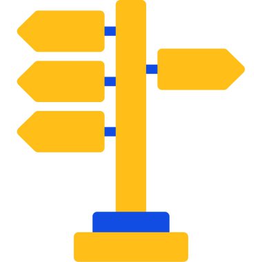 Düz biçimli ok yönü simgesi