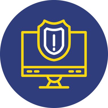 Web güvenlik simgesi vektör illüstrasyonu