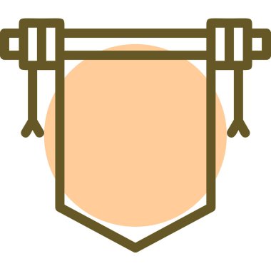 Spor çantasının modern bir simgesinin vektör çizimi