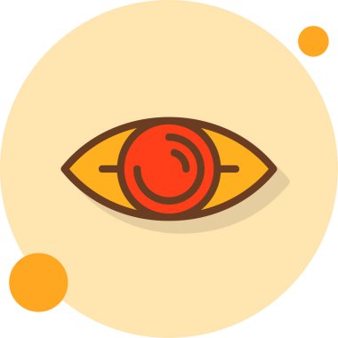 vizyon. Web simgesi basit illüstrasyon