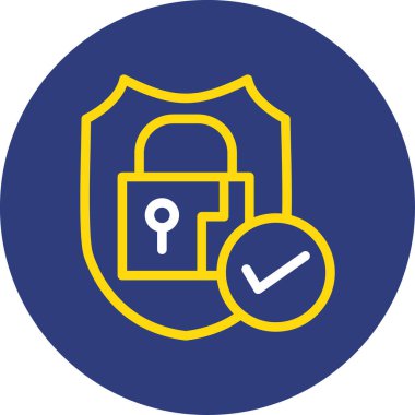 kilit simgesi, vektör illüstrasyonu