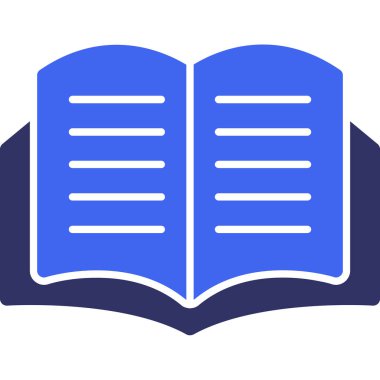 Kitap. Web simgesi basit illüstrasyon