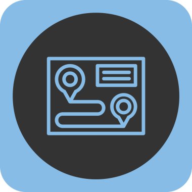 harita konumu simgesi. vektör çizim