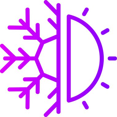 Kar tanesi. Web simgesi basit tasarım illüstrasyonu