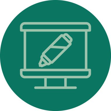 Dizüstü bilgisayar simgesi vektör çizimi