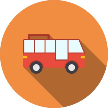 bus simgesi vektör illüstrasyonu