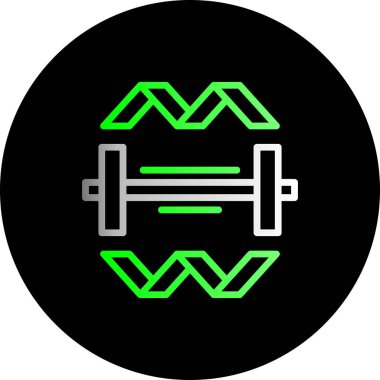 dumbbells icon. outline illustration of dumbbells vector icons for web