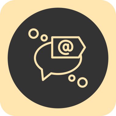 ileti ikonu vektör illüstrasyonu