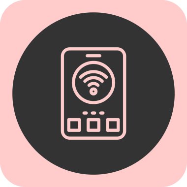 wifi vektör çember simgesi tasarımı