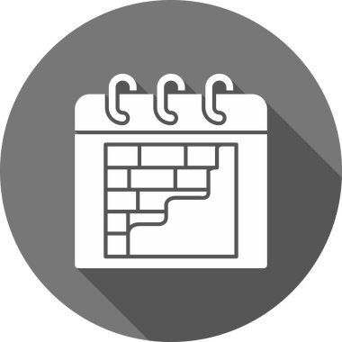 Takvim simgesi vektör illüstrasyonu