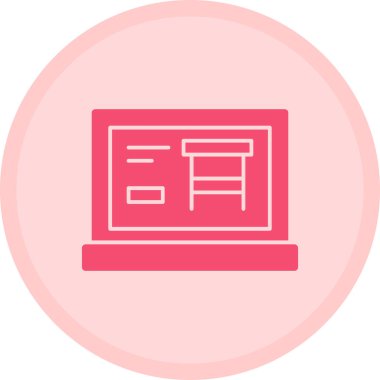 Ağ simgesi. Basit vektör illüstrasyonu