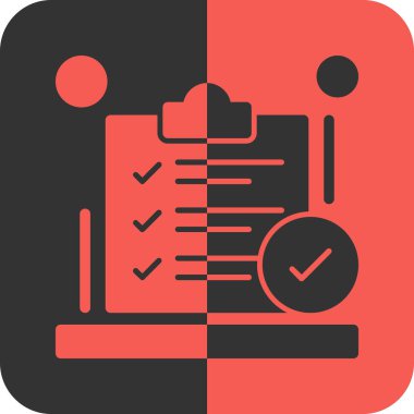 Kontrol listesi çizelgesi tasarım biçimi. düz tasarım biçimi.