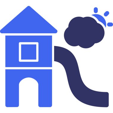 Ev. Web simgesi basit illüstrasyon