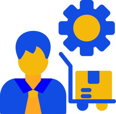 Yönetici simgesi, vektör illüstrasyonu