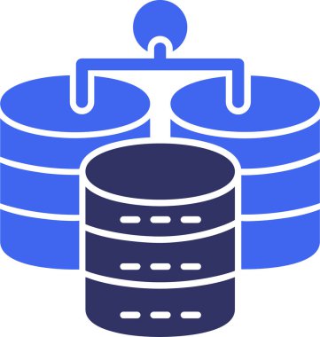 veritabanı. Web simgesi basit illüstrasyon