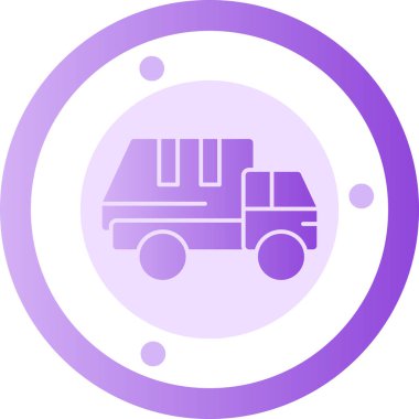 Teslimat. Web simgesi basit illüstrasyon