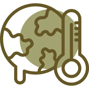 bir ağacın vektör renk simgesi