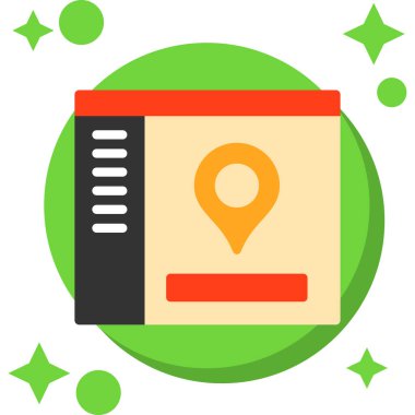 Harita işaretleyici vektör simgesi