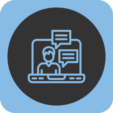 İnternet sohbeti. Web simgesi