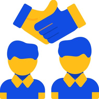 İş adamları takım çalışması simgesi