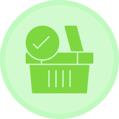 Saat vektör ikonu tasarımı olan alışveriş sepeti