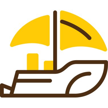 ship icon, vector illustration simple design