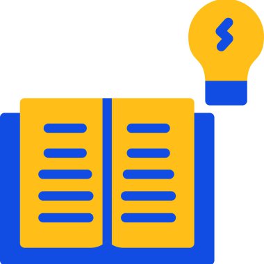 kitap web simgesi, basit illüstrasyon