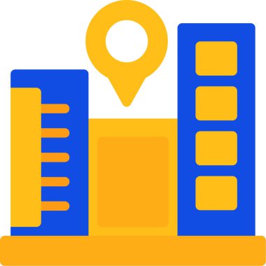 doldurulmuş harita işaretleyici simgesi oluşturma - taslak biçimi