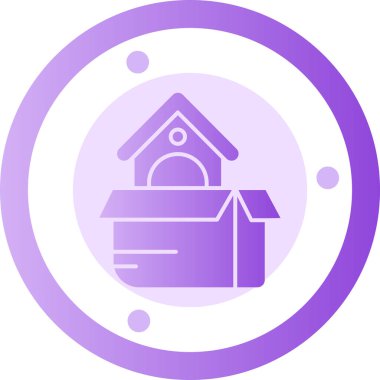 Bina. Web simgesi basit illüstrasyon