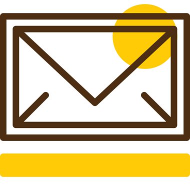 Zarf. Web simgesi basit illüstrasyon