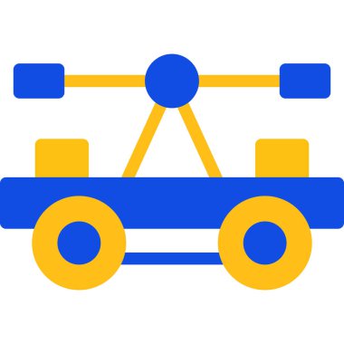 - Araba. Web simgesi basit illüstrasyon