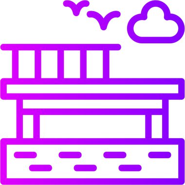 Bulut. Web simgesi basit illüstrasyon