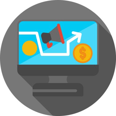 İnternetten alışveriş. Basit simge