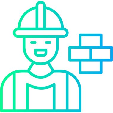 Mühendis simgesi vektör çizimi